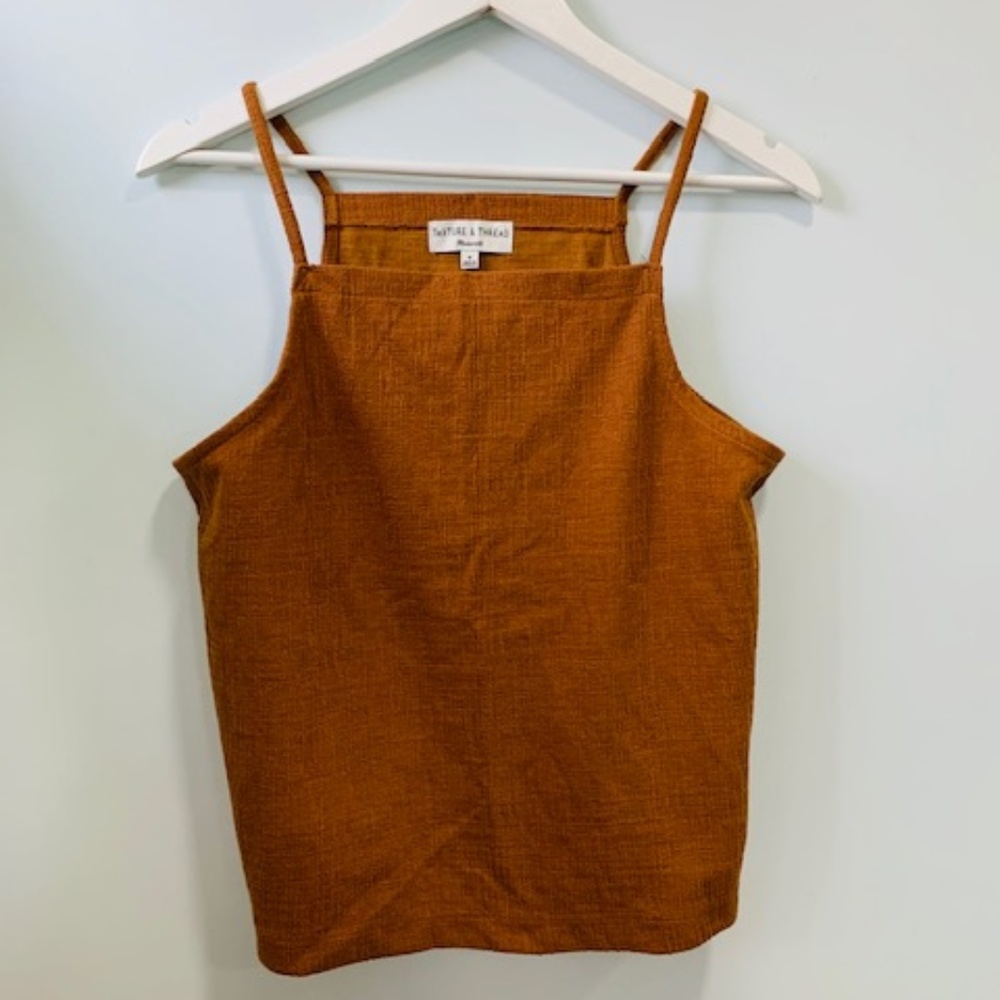 Madewell Texture and Thread Apron Tank Top